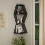 Caldwell Anthracite Modern Wall Shelf