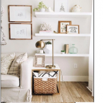 White Floating Shelves