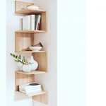 Corner Shelf Light Brown