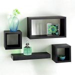 Floating Cube Shelves Wall